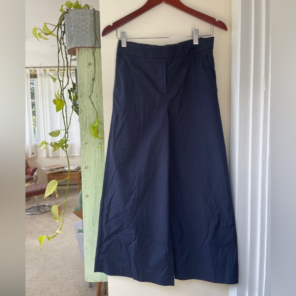 Babaton wide leg cropped summer pants, sz 4 - Picture 1 of 9